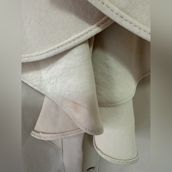 Zara Cream Ruffle Front Blouse - Picture 3 of 4